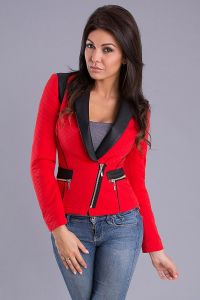 ATTENTIF MARYNARKA - CZERWONY 7410-1